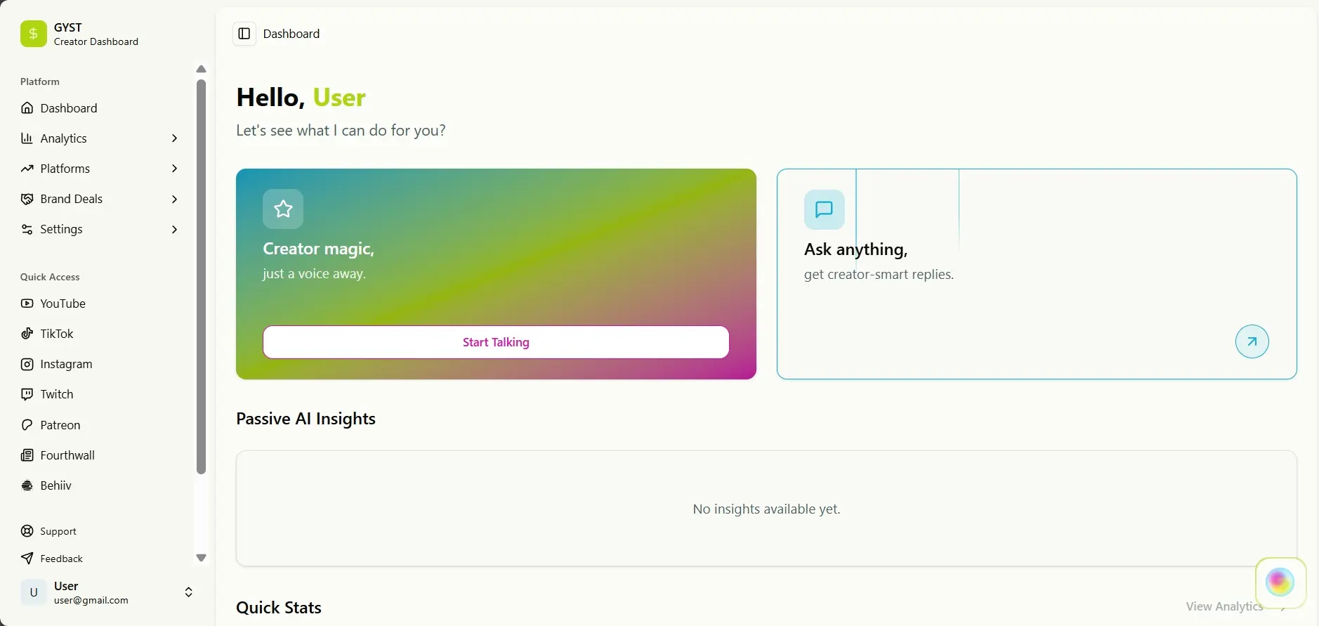 app screen